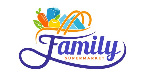 دانلود لوگو supermarket with groceries